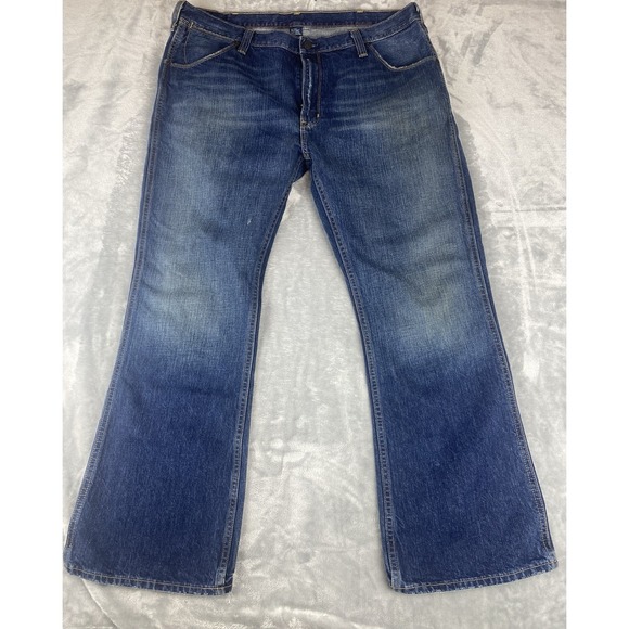 Polo‎ Ralph Lauren Men's Denim Jeans Straight Size 38x30 Blue Dark Wash Faded - Picture 1 of 10
